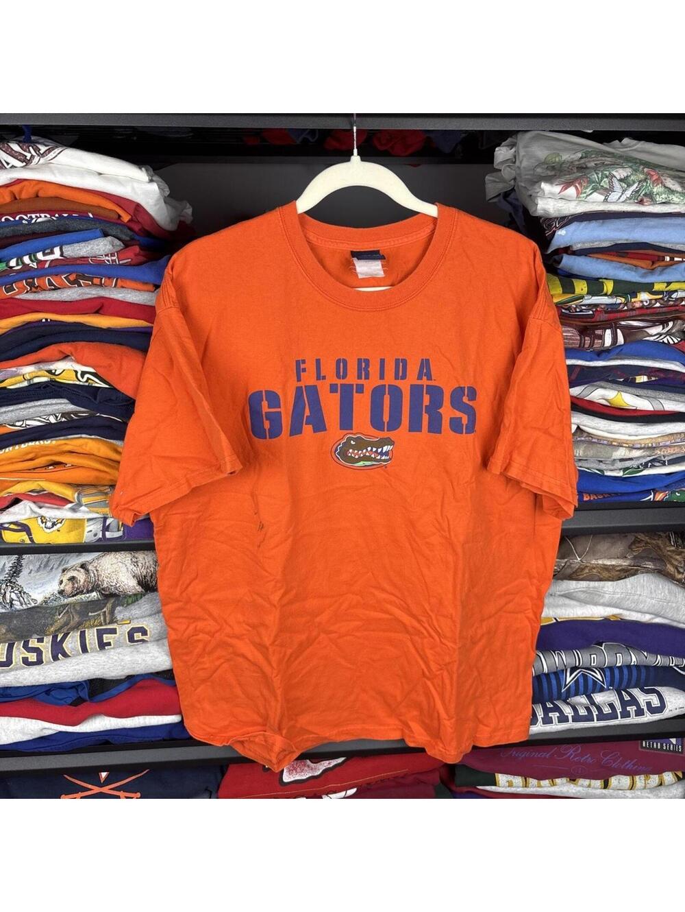 Vintage Y2K Florida Gators T Shirt Orange Old Varsity Brand Sz XL